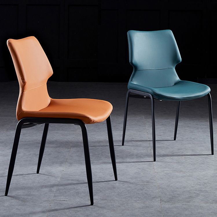 Modern Home Wingback Side Chair Matte Finish Wingback Dining Chair Clearhalo ' kitchen&dining_furn' 'Dining Chairs' 'Dining Tables & Seating' 'dining_chair' 'Furniture' 'furniture_dining_chair' 'Kitchen & Dining Furniture' 'kitchen' 1200x1200_620b5832-3bac-4ebb-85a7-5055f1bdf807