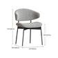 Kitchen Industrial Dining Chair Open Back Upholstered Armless Chair