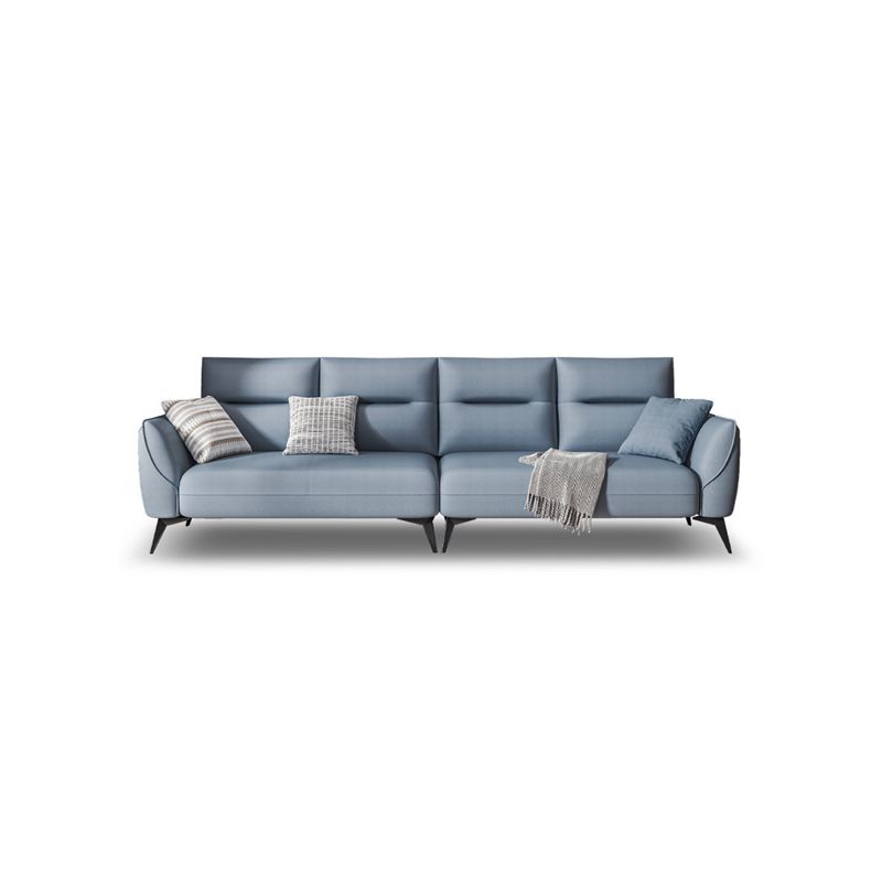 Contemporary Glam Faux Leather Sofa with Storage, Square Arm for Living Room Clearhalo 'furn' 'furn_sofas' 'Furniture' 'Living Room Furniture' 'Sofa' 'sofas' 1200x1200_620cd36b-6450-4826-a252-9034445d3032