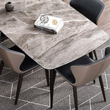 Contemporary Sintered Stone Dining Room Set Fixed Dining Set with Rectangle Table for Restaurant Clearhalo 'Dining Room Sets' 'Dining Tables & Seating' 'dining_room_set' 'furn' 'furn_dining_room_set' 'Furniture' 'furniture_dining_room_set' 'Kitchen & Dining Furniture' 'kitchen&dining_furn' 'kitchen' 1200x1200_620dc97f-0ed0-45c6-a71d-f2e8e53b6d96