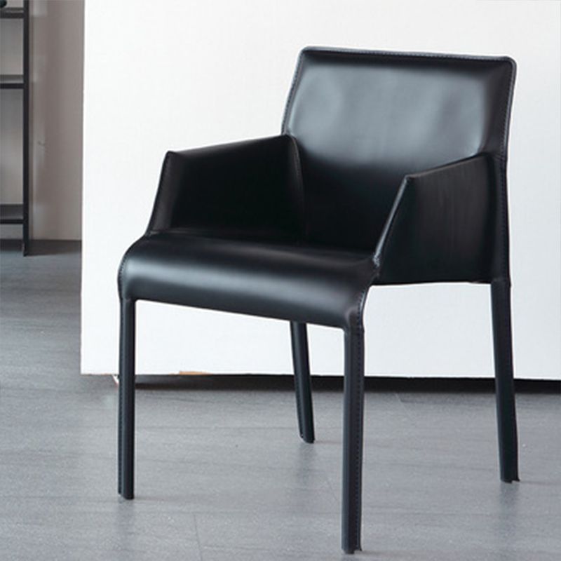 Sedia a braccio contemporanea sedia sala da pranzo solida per cucina