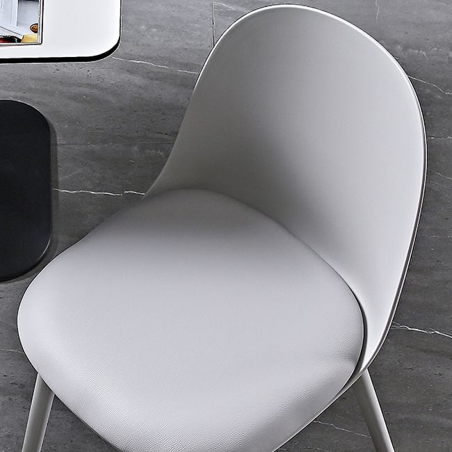 Scandinavian Plastic Kitchen Dining Room Chair Solid Back Side Chair Clearhalo 'Dining Chairs' 'Dining Tables & Seating' 'dining_chair' 'furn' 'furn_dining_chair' 'Furniture' 'furniture_dining_chair' 'Kitchen & Dining Furniture' 1200x1200_621044b9-d161-4beb-a4ec-44ae024f890f