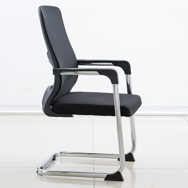 Silla de escritorio tapizada AirGrid, transpirable, negra, contemporánea, de 23" de ancho