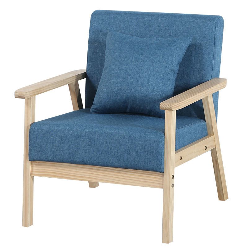 Linen Chair 25.1" L X24.4"W X28.3"H Removable Cushions Chair for Living Room Clearhalo 'Accent Chairs' 'accent_chairs' 'Chairs & Seating' 'furn' 'furn_accent_chairs' 'Furniture' 'Living Room Furniture' 1200x1200_6211e254-0c77-46fb-862c-0ddfa6d8980e