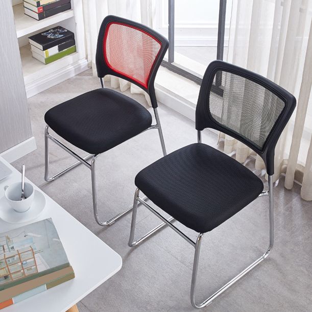 Moderner Schreibtischstuhl Mesh Computerstuhl mitten zurück und armlosen Stuhl