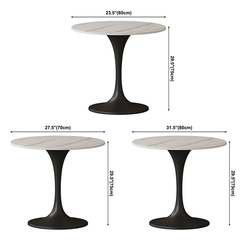 Stone Dining Site Table Contemporary Round Dining Table for Kitchen Home Clearhalo ' dining_table' 'Dining Tables & Seating' 'Dining Tables' 'furn' 'furn_dining_table' 'Furniture' 'furniture_dining_table' 'Kitchen & Dining Furniture' 'kitchen&dining_furn' 'kitchen' 'kitchen_dining_table' 1200x1200_62139d9f-a565-4ed7-809d-ebb8342f303c