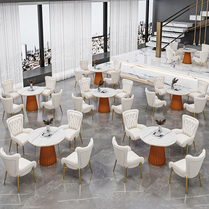 Metal Traditional Luxury Round Indoor Table Sintered Stone Table for Kitchen and Dining Room Clearhalo ' dining_table' 'Dining Tables & Seating' 'Dining Tables' 'furn' 'furn_dining_table' 'Furniture' 'furniture_dining_table' 'Kitchen & Dining Furniture' 'kitchen&dining_furn' 'kitchen' 'kitchen_dining_table' 1200x1200_6215037f-cc6a-4997-af89-dca7ea62b046