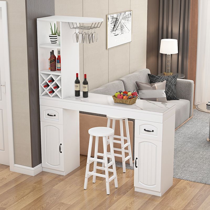 Contemporary Stone Rectangle Bar Height Table for Living Room Clearhalo 'Bar Furniture' 'Bar Tables' 'bar_tables' 'furn' 'furn_bar_tables' 'Furniture' 'Kitchen & Dining Furniture' 1200x1200_6215f9a1-efba-4699-9d35-1b13a67341b8