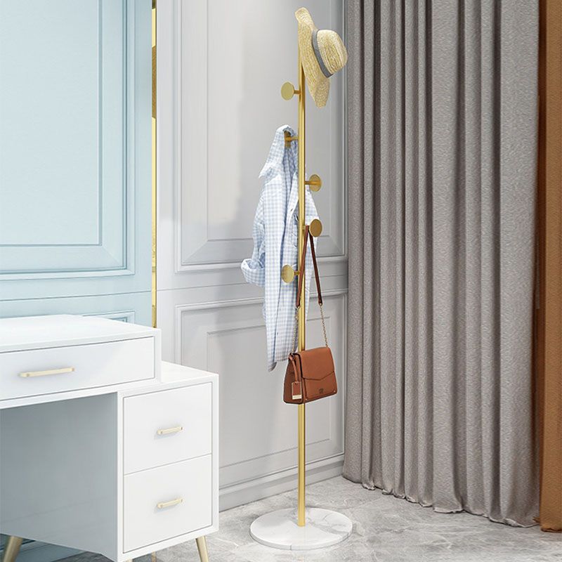 Gorgeous Metal Coat Rack Designer Marble Bottom Coat Rack With Coat Hooks Clearhalo 'Entry & Mudroom Furniture' 'furn' 'furn_hall_tree_coat_racks' 'Furniture' 'Hall Trees & Coat Racks' 'hall_tree_coat_racks' 1200x1200_62171773-f304-48d5-a5e6-f6f2e396d86a
