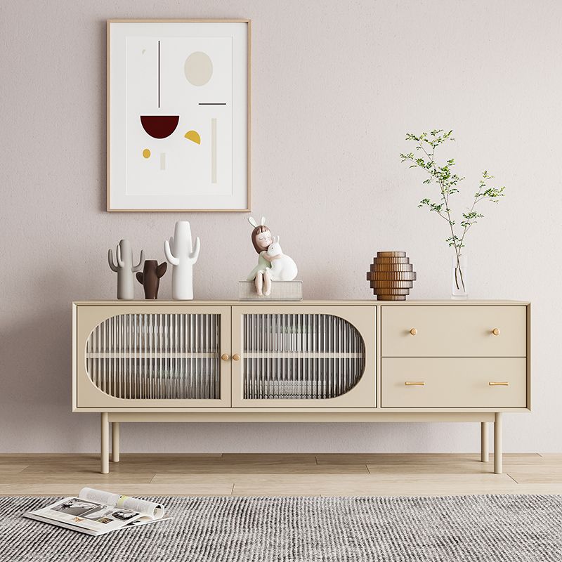 Rattan Living Room Sideboard Cabinet Modern Credenza with Storage and Drawer Clearhalo 'buffet_sideboard' 'Buffets & Sideboards' 'furn' 'furn_buffet_sideboard' 'Furniture' 'furniture_buffet_sideboard' 'Kitchen & Dining Furniture' 1200x1200_62179c9c-18e6-417f-808f-03ba720f5530