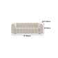 White Tuxedo Arm Sofa 39.37" Wide Contemporary Sofa for Living Room