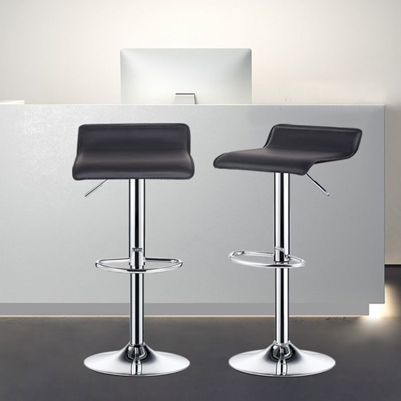 Industrial PU Leather Upholstered Barstool Adjustable Height Swivel Bar Stools Clearhalo 'Bar Furniture' 'Bar Stools' 'bar_stools' 'furn' 'furn_bar_stools' 'furniture_bar_stools' 'Kitchen & Dining Furniture' 'kitchen&dining_furn' 'kitchen' 'kitchen_furn' Furniture' 1200x1200_62197dcc-9fd1-4df0-9007-df36f5efe05b