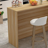 Modern Wood Bar Dining Table Rectangle Bar Table for Kitchen