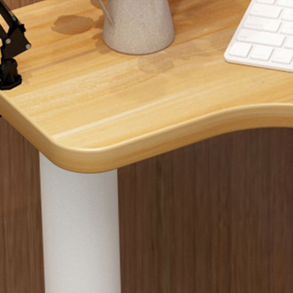 Houten schrijfbureau eigentijdse kantoorbureau met metalen benen