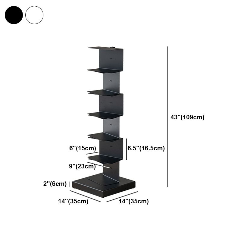 Modern Style Steel Bookshelf Vertical Closed Back Shelf Bookcase for Home Clearhalo 'Bookcases' 'furn' 'furn_bookcases' 'Furniture' 'furniture_bookcases' 'kitchen' 'kitchen_bookcases' 'Living Room Furniture' 'Office Furniture' 1200x1200_621caaee-a8c8-4e09-bc45-fcdd6eed32b5