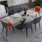 Contemporary 1/4/5/7 Pieces Dining Set Gray Sintered Stone Dining Table for Home Use Clearhalo 'Dining Room Sets' 'Dining Tables & Seating' 'dining_room_set' 'furn' 'furn_dining_room_set' 'Furniture' 'furniture_dining_room_set' 'Kitchen & Dining Furniture' 'kitchen&dining_furn' 'kitchen' 1200x1200_621de69e-3b79-4da8-84ad-df92aceefb60