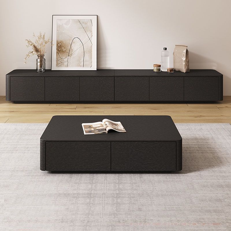 3 / 4 Drawers Modern TV Console 16" D Closed Storage Wooden TV Stand Clearhalo 'furn' 'furn_tv_stands_entertainment_centers' 'Furniture' 'Living Room Furniture' 'TV Stands & Entertainment Centers' 'TV Stands & Media Storage Furniture' 'tv_stands_entertainment_centers' 1200x1200_621f37cd-c14e-4f6f-96bc-f4de806184bd