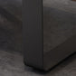 Solid Wood Sled Coffee Cocktail Table in Brown of 17.7" High
