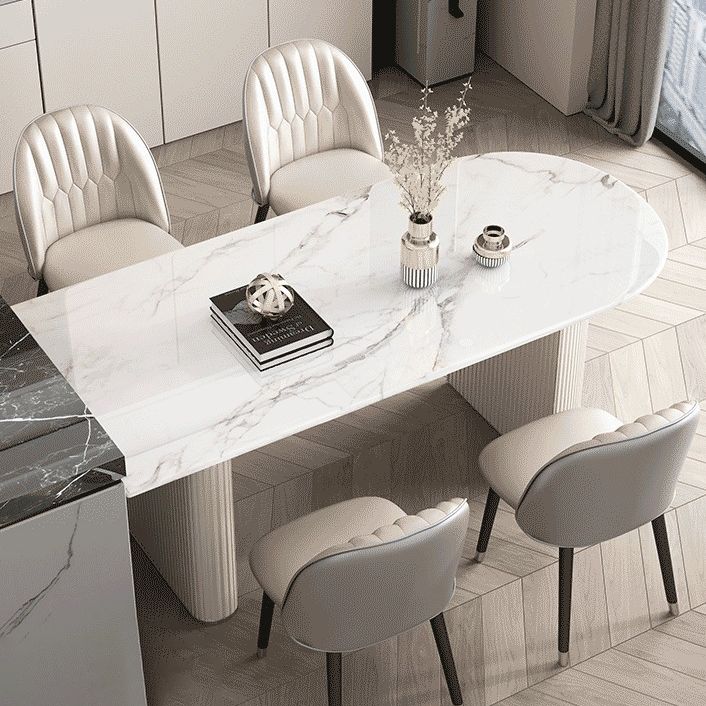 Modern Dining Table Sintered Stone Dining Table with Double Pedestal for Dining Room Clearhalo ' dining_table' 'Dining Tables & Seating' 'Dining Tables' 'furn' 'furn_dining_table' 'Furniture' 'furniture_dining_table' 'Kitchen & Dining Furniture' 'kitchen&dining_furn' 'kitchen' 'kitchen_dining_table' 1200x1200_621fb405-11bc-41f8-a560-2f89d37e45e1