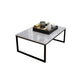 Glam Sled Coffee Table Set Slate Rectangular Coffee Table for Home Clearhalo 'Coffee & Accent Tables' 'Coffee Tables' 'coffee_tables' 'furn' 'furn_coffee_tables' 'Furniture' 'Living Room Furniture' 1200x1200_621fb8db-ce12-45d8-8d42-7eee671ddac8