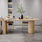 Contemporary Free Form Dining Table Solid Wood Dining Table for Kitchen
