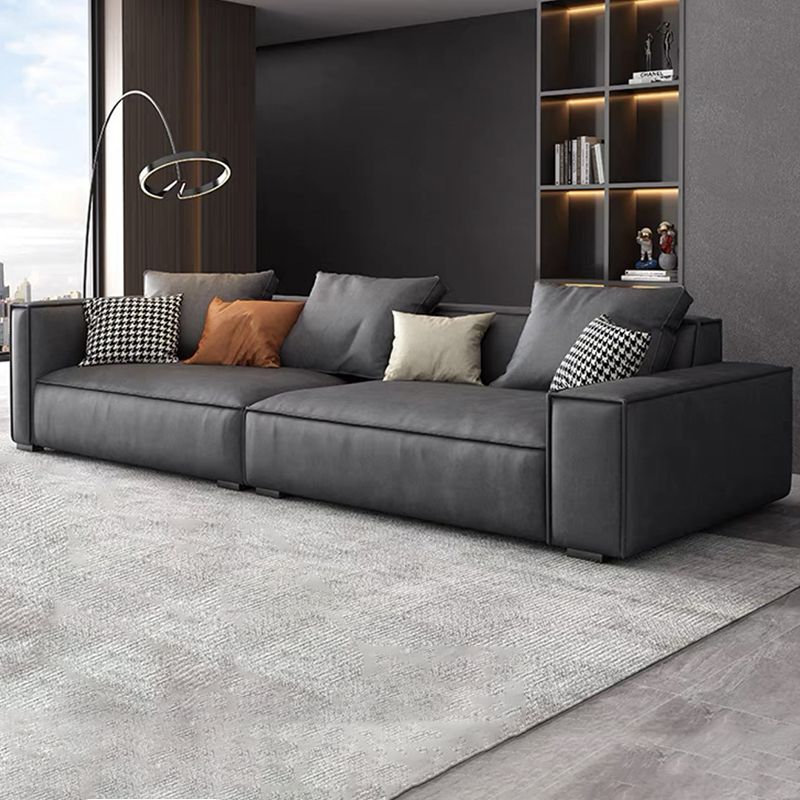 Zeitgenössische Kunstleder mit 4-Sitzzimmer mit 4-Sitzzimmer-Armkissen mit 4 Sitzplätzen