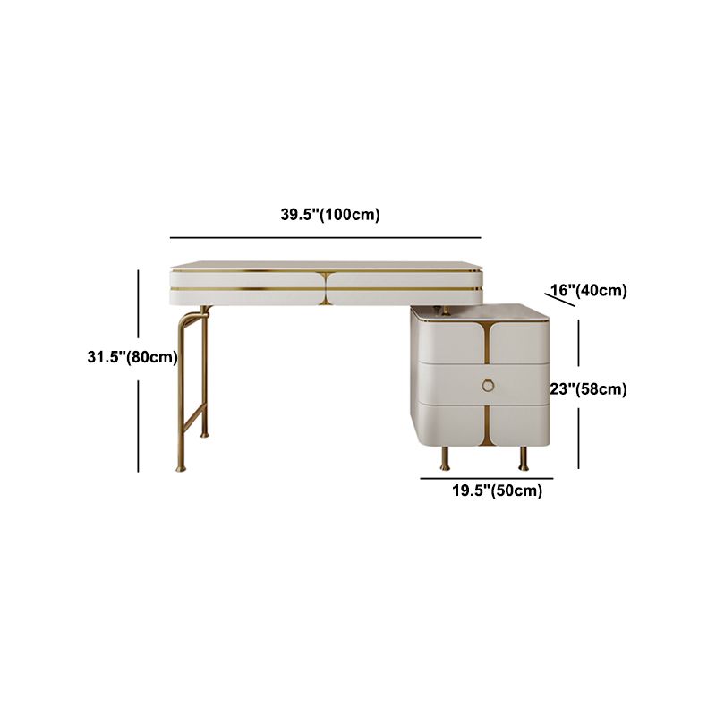 Ensemble de coiffeuse de vanité en bois