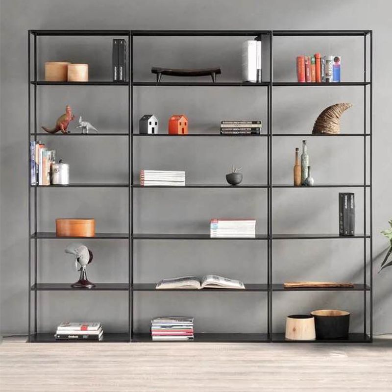 Open Back Bookshelf Contemporary Style Bookcase for Office Study Room Clearhalo 'Bookcases' 'furn' 'furn_bookcases' 'Furniture' 'furniture_bookcases' 'Office Furniture' 1200x1200_6225db79-bcdc-4b82-8c9f-2872c12766a2
