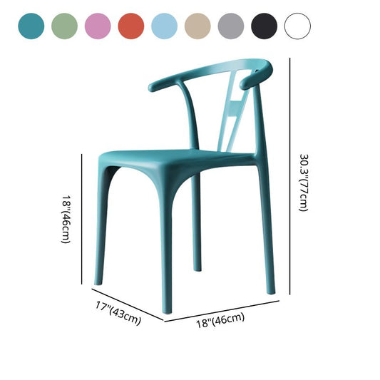 Modern Style Plastic Dining Chairs Dining Stackable Side Chair for Kitchen Clearhalo ' kitchen&dining_furn' 'Dining Chairs' 'Dining Tables & Seating' 'dining_chair' 'furn' 'furn_dining_chair' 'Furniture' 'furniture_dining_chair' 'Kitchen & Dining Furniture' 'kitchen' 1200x1200_6225fe6d-2b55-4bab-9eb2-8b66ab0c8f80