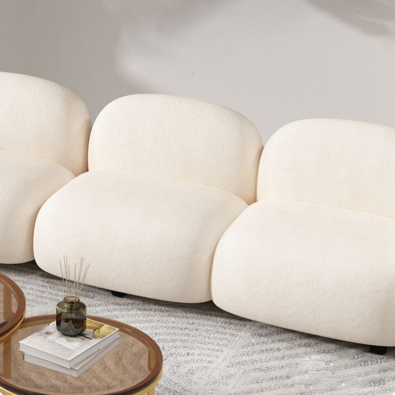 Contemporary Fabric Standard Settee Tight Back Rolled Arm Sofa