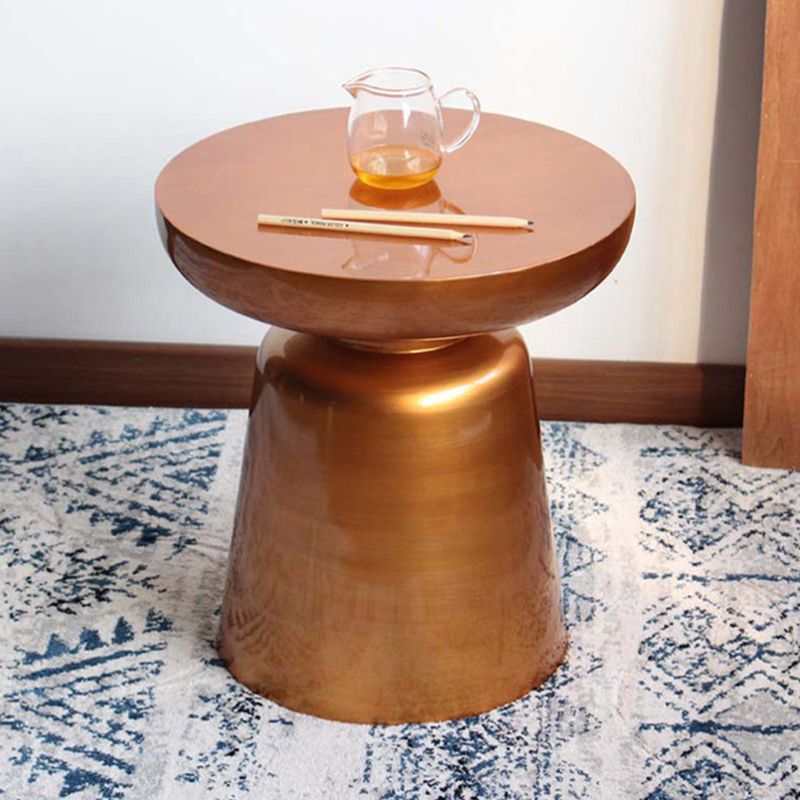 Mid-Century Metal Round End Table Pedestal Sofa Corner Table Clearhalo 'Coffee & Accent Tables' 'End & Side Tables' 'end_side_tables' 'furn' 'furn_end_side_tables' 'Furniture' 'Living Room Furniture' 1200x1200_6226c7a4-ce13-4553-9e31-f5cec53969dd
