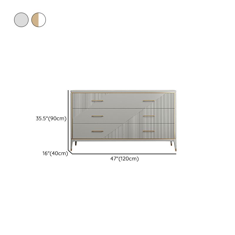 Cofre de almacenamiento Glam clásico 3/5/6/10 cajones de cajones dobles, 15.6 pulgadas de ancho