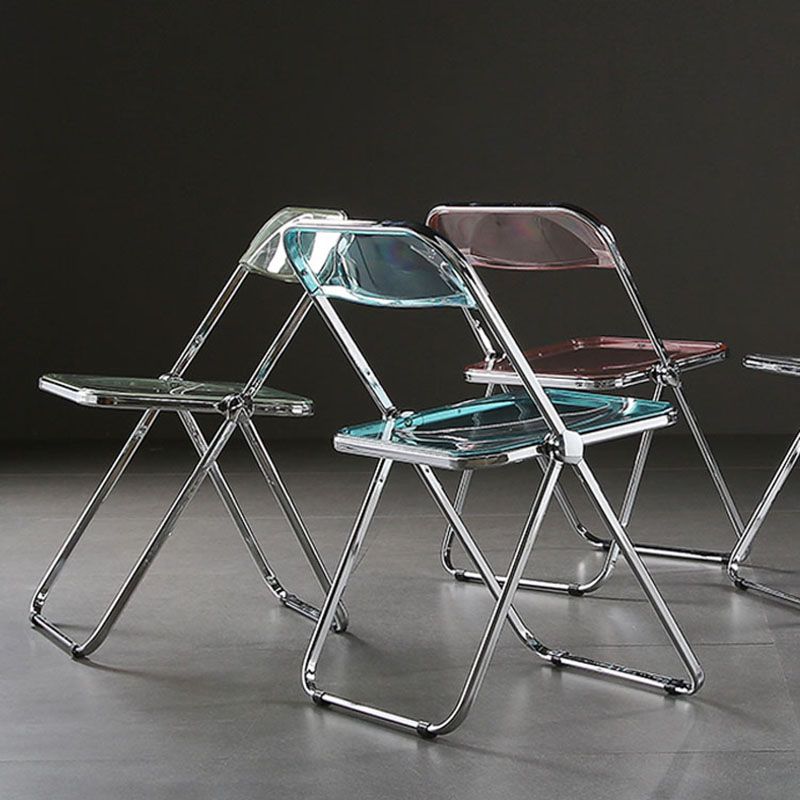 Industrial Style Open Back Dining Side Chair Plastic Dining Armless Chair Clearhalo ' kitchen&dining_furn' 'Dining Chairs' 'Dining Tables & Seating' 'dining_chair' 'furn' 'furn_dining_chair' 'Furniture' 'furniture_dining_chair' 'Kitchen & Dining Furniture' 'kitchen' 1200x1200_6227a19b-d107-4844-9942-90707d3da615