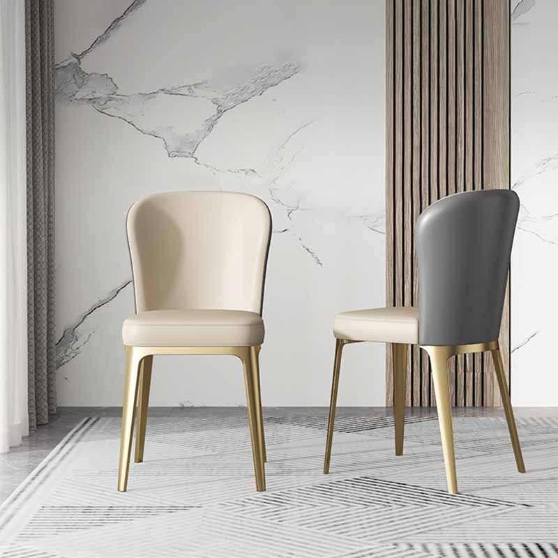 Contemporary Style Dining Chairs Metal Armless Side Parsons Chairs for Kitchen Clearhalo ' kitchen&dining_furn' 'Dining Chairs' 'Dining Tables & Seating' 'dining_chair' 'furn' 'furn_dining_chair' 'Furniture' 'furniture_dining_chair' 'Kitchen & Dining Furniture' 'kitchen' 1200x1200_6227c337-3410-4fa1-91d5-69352e0a1bff