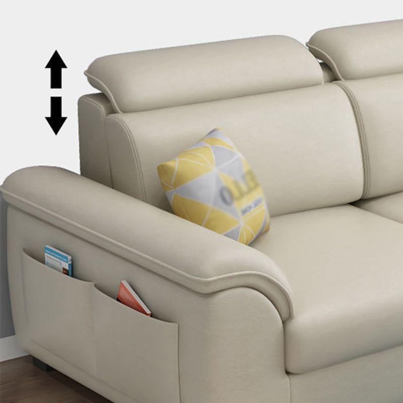 108.26" L x 62.99" W x 31.49" H Sofa Upholstered Arm Sectional with Pillowed Back Cushions Clearhalo 'furn' 'furn_sectionals' 'Furniture' 'furniture_sectionals' 'kitchen' 'kitchen_sectionals' 'Living Room Furniture' 'Sectionals' 1200x1200_622a582c-214e-4649-8d23-70285298f657
