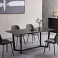Modern 1/2/3/5 Pieces Dinette Set with Black Sintered Stone Top Rectangle Dining Table Set Clearhalo 'Dining Room Sets' 'Dining Tables & Seating' 'dining_room_set' 'furn' 'furn_dining_room_set' 'Furniture' 'furniture_dining_room_set' 'Kitchen & Dining Furniture' 1200x1200_622c2a44-db64-4088-b78a-3f23811a4df1