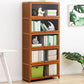 Brown Shelf Bookcase Door Standard Wood Bookcase for Home Office