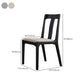 Industriële zwarte dinerende zijkant stoel gestoffeerde zijstoel voor thuis