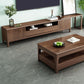 Supporto TV moderno in legno Supporto TV regolabile con gambe per soggiorno