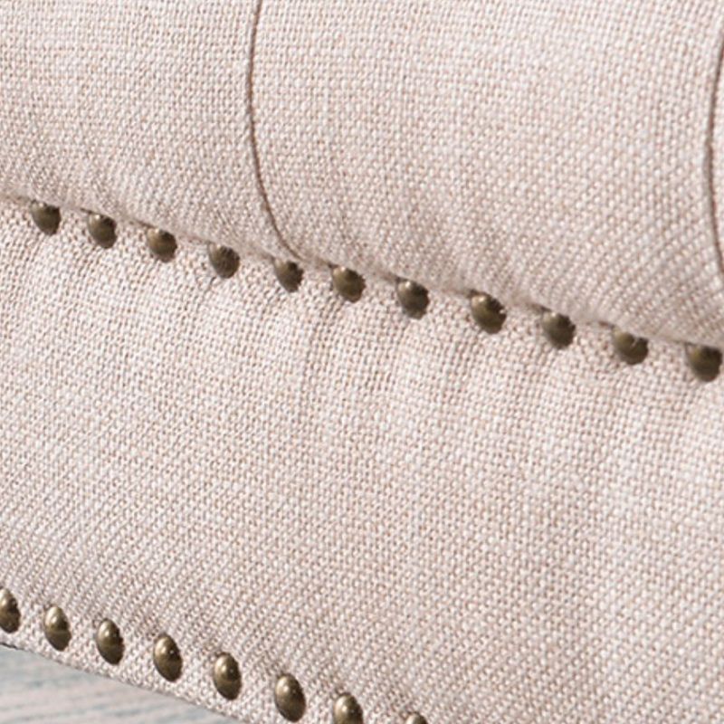 Foam Cushioned Bench 39.37" L x 15.75" W x 17.72" H Modern Bench with Nailheads Clearhalo 'Benches' 'Chairs & Seating' 'furn' 'furn_benches' 'Furniture' 'Living Room Furniture' 1200x1200_62339291-25d8-4f1b-ba56-9625fb99fef1