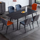 Rectangle 4 Legs Industrial Style Dining Table Sintered Stone Fixed Table for Kitchen Clearhalo ' dining_table' 'Dining Tables & Seating' 'Dining Tables' 'furn' 'furn_dining_table' 'Furniture' 'furniture_dining_table' 'Kitchen & Dining Furniture' 'kitchen&dining_furn' 'kitchen' 'kitchen_dining_table' 1200x1200_623398db-e9ca-4f80-b80b-349d4419b7ce