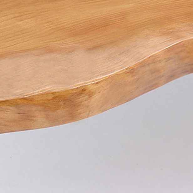 Brown Modern Style Bar Table in Solid Wood and Iron Coffee Shop Bar Table Clearhalo 'Bar Furniture' 'Bar Tables' 'bar_tables' 'furn' 'furn_bar_tables' 'Furniture' 'furniture_bar_tables' 'Kitchen & Dining Furniture' 1200x1200_6233d01d-2084-40ef-abec-cee07638f0da