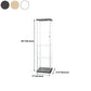 Contemporary Tempered Glass Curio Cabinet Glass Doors Display Cabinet for Bedroom Clearhalo 'Display & China Cabinets' 'display_china_cabinets' 'furn' 'furn_display_china_cabinets' 'Furniture' 'Kitchen & Dining Furniture' 1200x1200_6235772d-cbf0-46f5-bf11-e4b335afee56