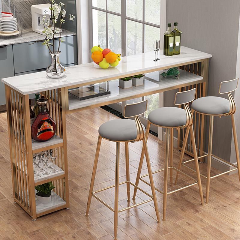 Binnenmarmeren marmeren pubtafel rechthoek moderne bar eettafel