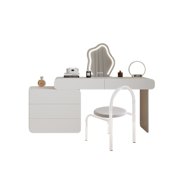 15.74" Wide Make-up Vanity White Makeup Vanity Desk Table with 5/8 Drawers Clearhalo 'Bedroom Furniture' 'furn' 'furn_makeup_vanities' 'Furniture' 'Makeup Vanities' 'makeup_vanities' 1200x1200_62372bbc-6701-481d-a167-a0c4e8f6998e