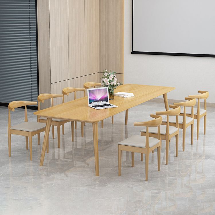 Solid Wood Contemporary Rectangular Dining Table Natural Wood Top Table with 4 Legs Clearhalo ' dining_table' 'Dining Tables & Seating' 'Dining Tables' 'furn' 'furn_dining_table' 'Furniture' 'furniture_dining_table' 'Kitchen & Dining Furniture' 'kitchen&dining_furn' 'kitchen' 'kitchen_dining_table' 1200x1200_62376eb7-c980-4d90-83fa-40023fb7a0ad