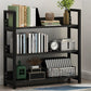Open Steel Wood Bookcase Modern Home Simple Office Rectangular Bookshelf