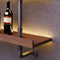 Wood and Metal Wine Rack Modern Style Wall Mounted Wine Bottle Rack with Shelf Clearhalo 'furn' 'furn_wine_racks' 'Furniture' 'Kitchen & Dining Furniture' 'Wine Racks' 'wine_racks' 1200x1200_62397afb-b80f-4f29-9d72-d8459ed1a470