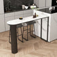 Modern Sintered Stone Double Pedestal Dining Bar Table for Kitchen Dining Room Clearhalo 'Bar Furniture' 'Bar Tables' 'bar_tables' 'furn' 'furn_bar_tables' 'Furniture' 'Kitchen & Dining Furniture' 1200x1200_623a2239-7352-4ca9-be71-5954b6b73a05
