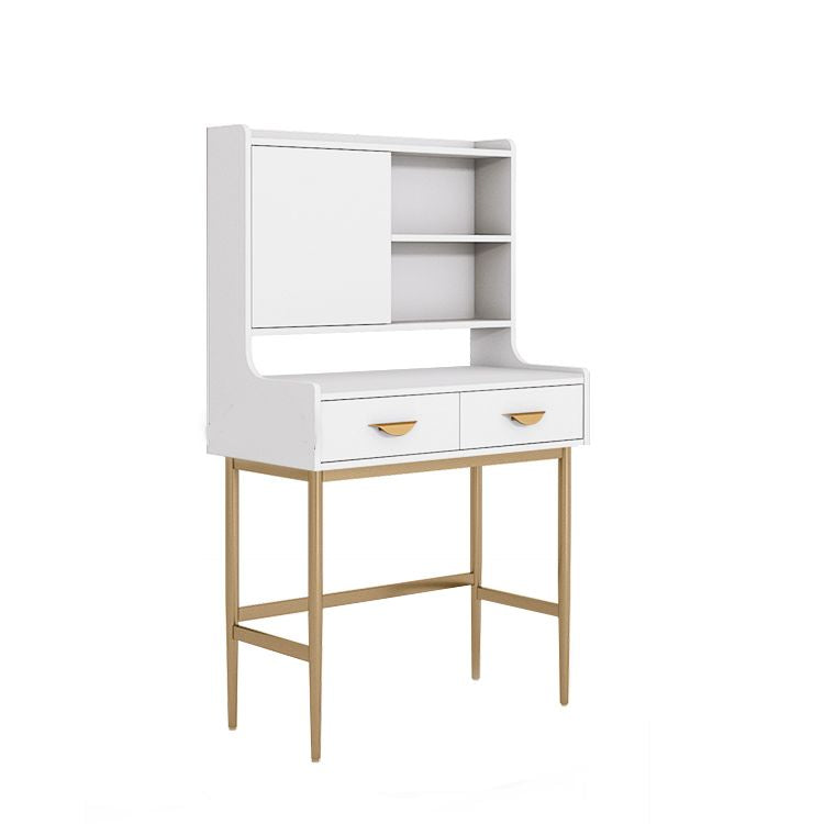 Luxurious Vanity Set 1/2 Storage Drawers with Mirror & Padded Stool Clearhalo 'Bedroom Furniture' 'furn' 'furn_makeup_vanities' 'Furniture' 'Makeup Vanities' 'makeup_vanities' 1200x1200_623acf70-e102-46f9-8d71-97ec9efc9cf4